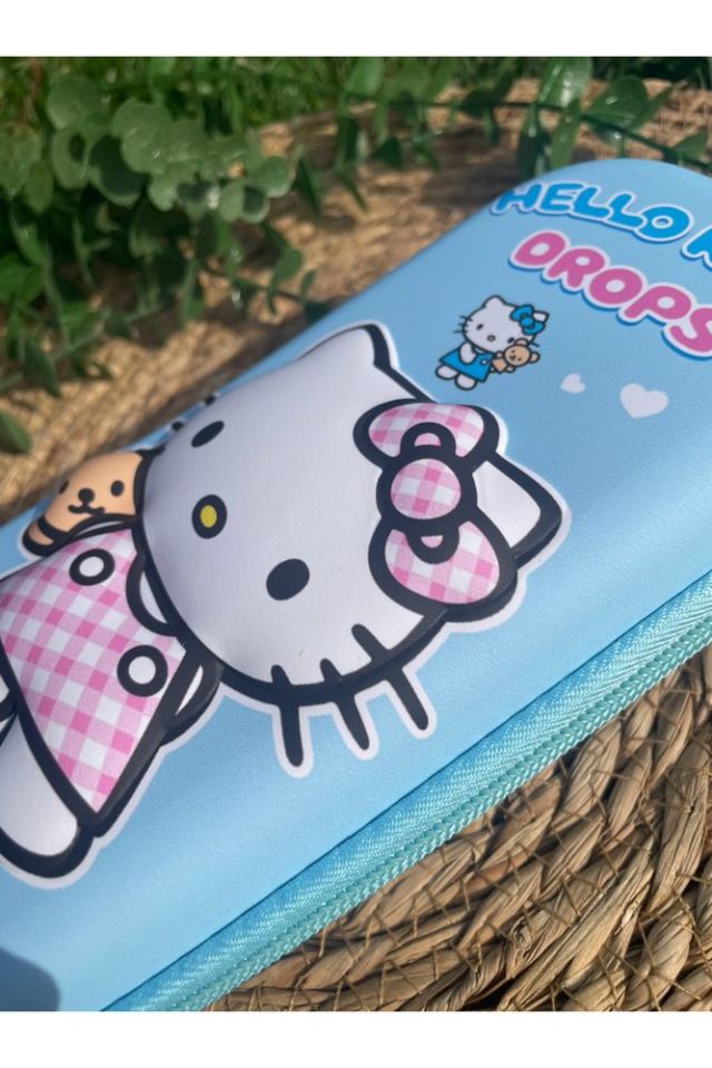 Sanrio Kawai Hello Kitty Kabartmalı 3 Boyutlu 3D Temalı Eva Kalemlik Kalem Kutusu