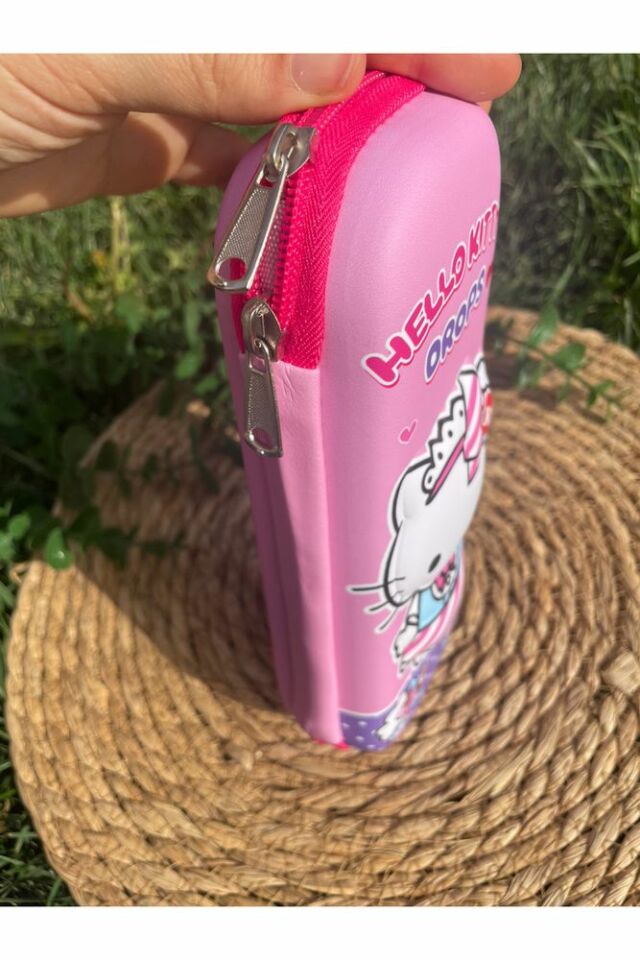 Sanrio Kawai Hello Kitty Kabartmalı 3 Boyutlu 3D Temalı Eva Kalemlik Kalem Kutusu