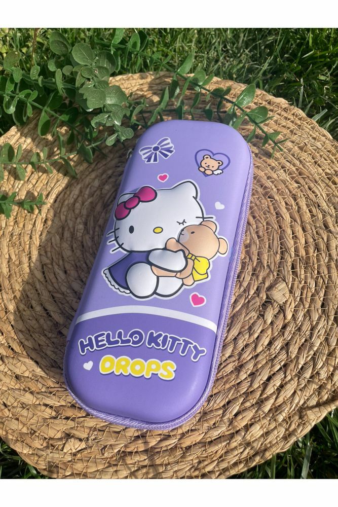 Sanrio Kawai Hello Kitty Kabartmalı 3 Boyutlu 3D Temalı Eva Kalemlik Kalem Kutusu
