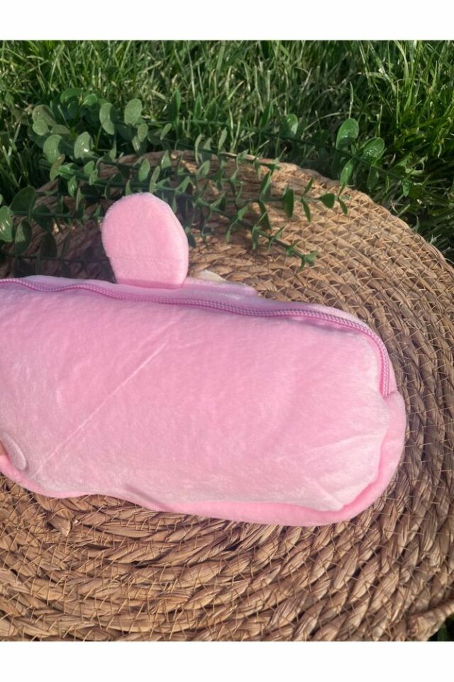 Kawaii Sanrio Kuromi Pembe Peluş Nakışlı İthal Kalemlik
