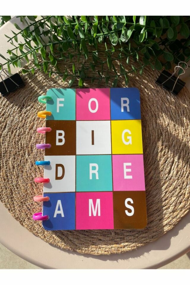 Yeni Nesil Kalp Spiralli Eğlenceli Çizgili Defter For Big Dreams
