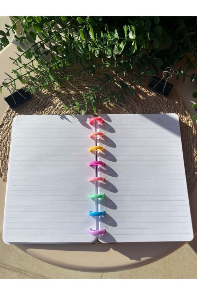 Yeni Nesil Kalp Spiralli Eğlenceli Çizgili Defter Yaşıyorsun Bu Hayatı