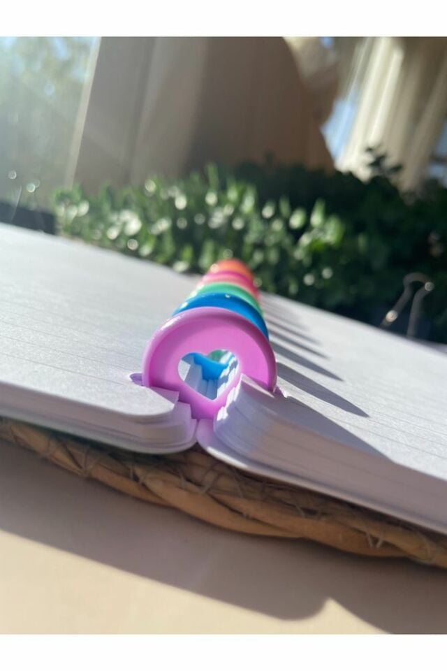 Yeni Nesil Kalp Spiralli Eğlenceli Çizgili Defter Hey Be The Light