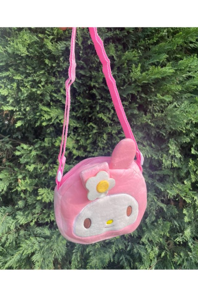 Peluş Çocuk Omuz Çantası Kawaii Sanrio Cinnamaroll Kuromi My Melody li Hediyelik Çanta