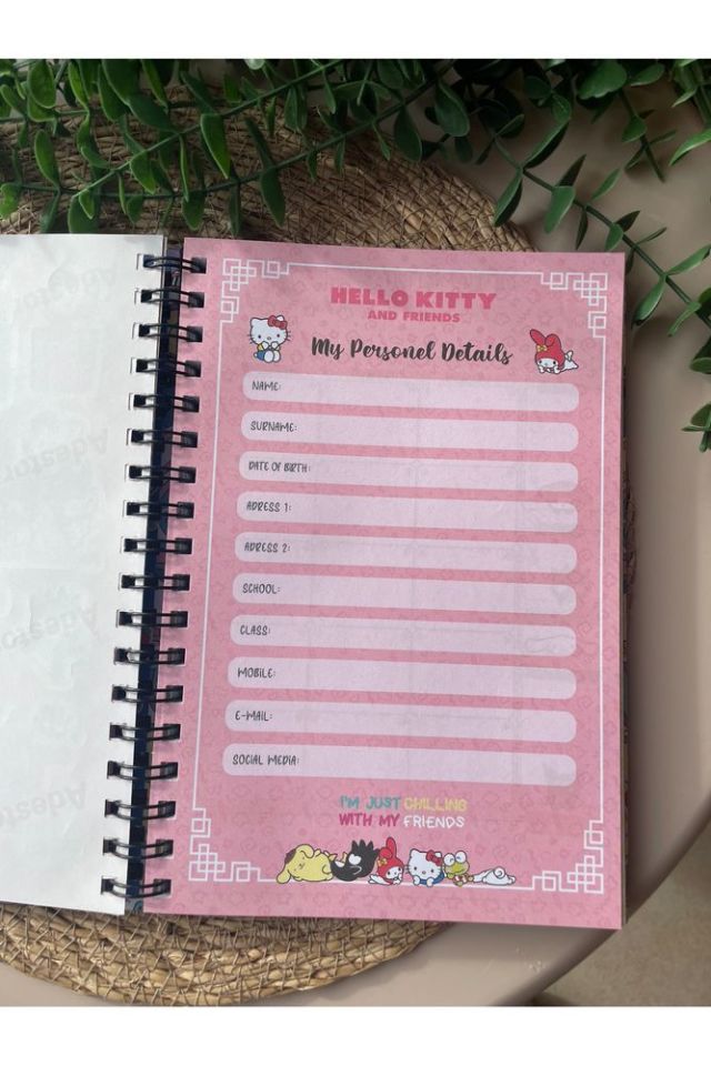 Kuromi Tarihsiz Planner, Tarihsiz Ajanda