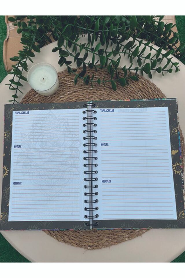 Kedi Konseptli Konuşan Ajanda Tarihsiz Planner