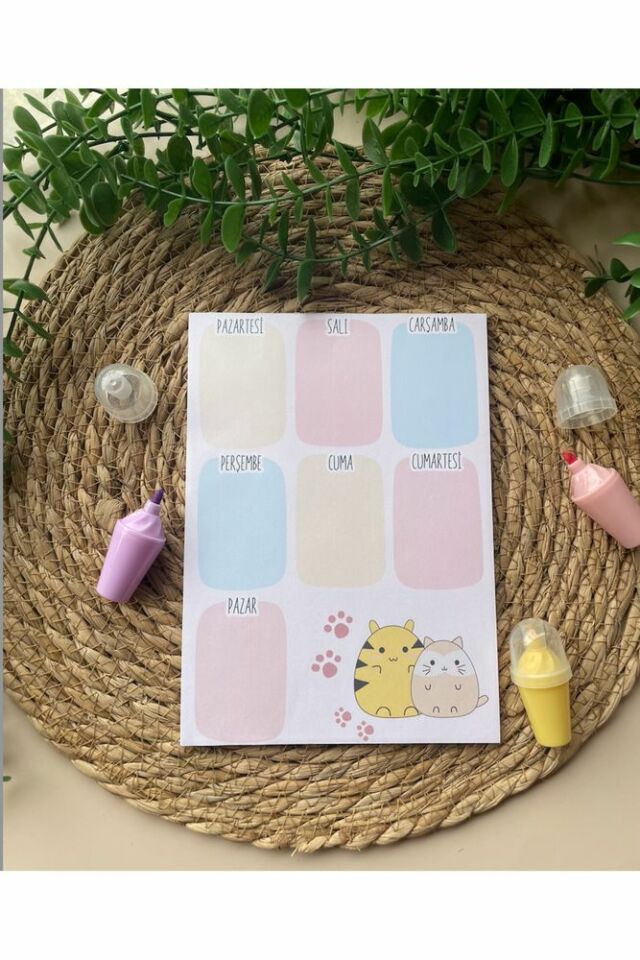 Sevimli Hayvanlar Notepad/memopad Not Defter Seti