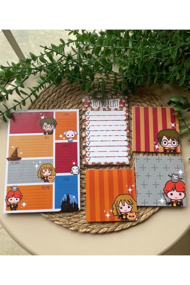 Harry Potter Notepad/memopad Not Defter Seti