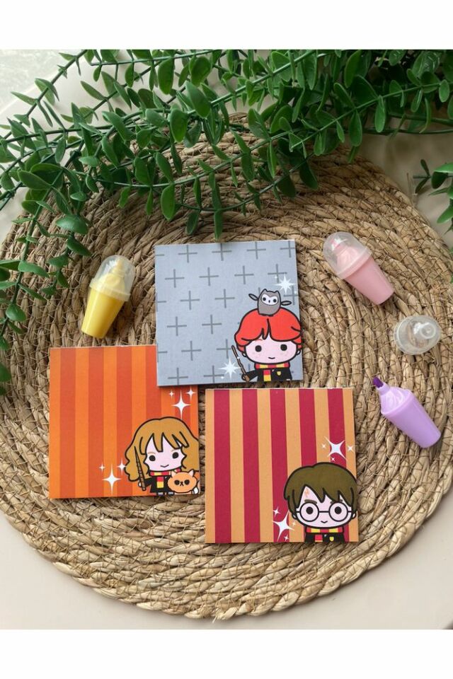 Harry Potter Notepad/memopad Not Defter Seti