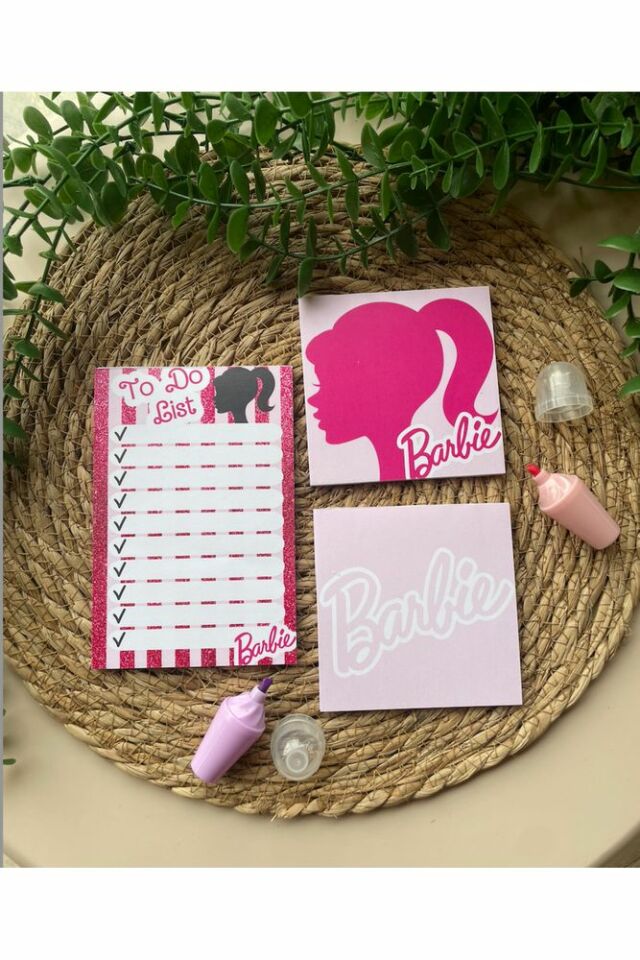 Barbie Notepad/memopad Not Defter Seti
