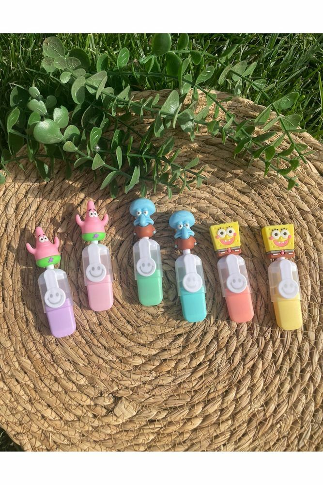 Sünger Bob 6'lı Fosforlu Kalem Seti