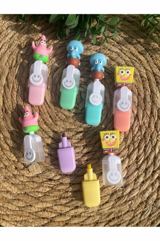Sünger Bob 6'lı Fosforlu Kalem Seti