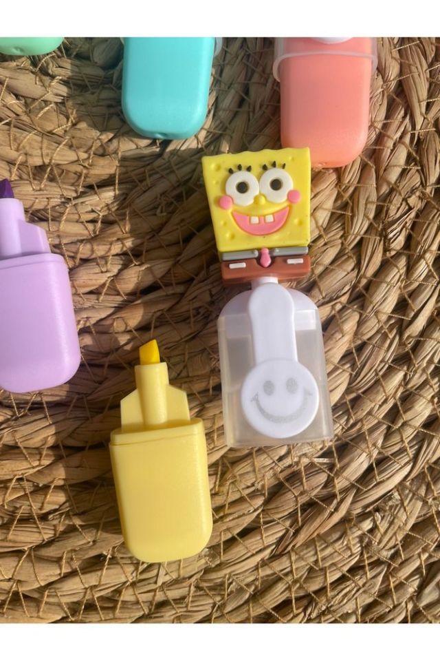 Sünger Bob 6'lı Fosforlu Kalem Seti