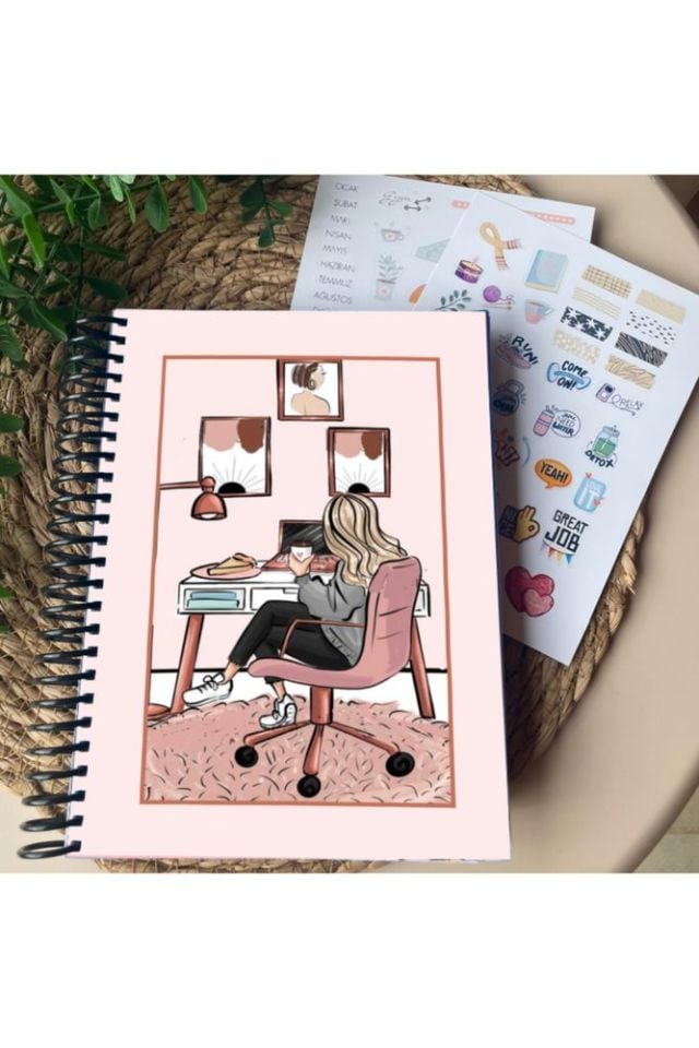 Zamansız Hayat Planlayıcı - Tarihsiz Planlayıcı - 2 Sayfa Sticker