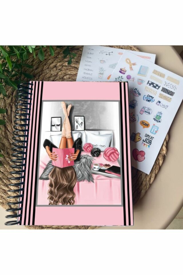 Zamansız Hayat Planlayıcı - Tarihsiz Planlayıcı - 2 Sayfa Sticker