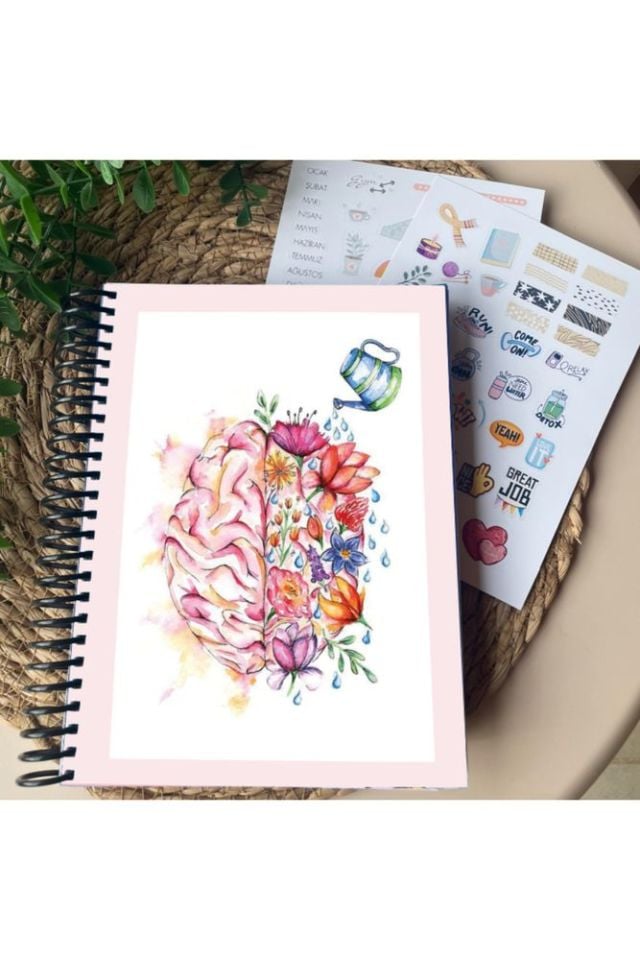 Zamansız Hayat Planlayıcı - Tarihsiz Planlayıcı - 2 Sayfa Sticker